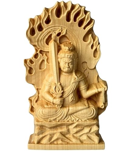 Amazon｜海宇工芸(kaiu art) 木彫り お守り懐中仏【胎蔵界大日如来