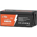 LiTime 12V 400Ah LiFePO4 Battery with Built-in 250A BMS 4000+ Cycle deep Cycle Lithium Battery Runtime with 5.12kWh, Perfect 