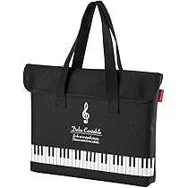 Amazon | MusicLine フラップ付き撥水コートレッスンバッグ 音符