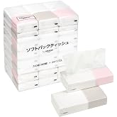 by Amazon ソフトパックティッシュ FSC認証紙 320枚160組(2枚重ね) x 24パック入 ホワイト