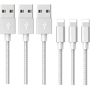 iPhone 充電ケーブル 1m ライトニングUSBケーブル 3本セット 高速データ転送 lightning ケーブル 急速充電 USB同期&充電 アイフォン充電ケーブル 高耐久 iPhone 11 pro/iPhone XS/XS Max/XR/X/8 Plus/7 Plus/6s Plus/iPad/iPod 対応