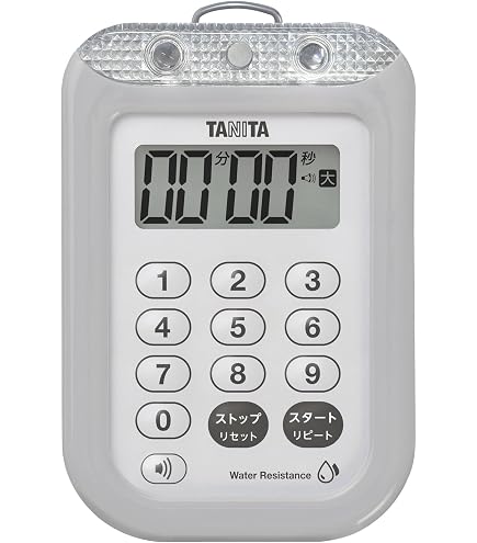 Amazon | タニタ 防水大音量 タイマー TD-377 ブルー | TANITA