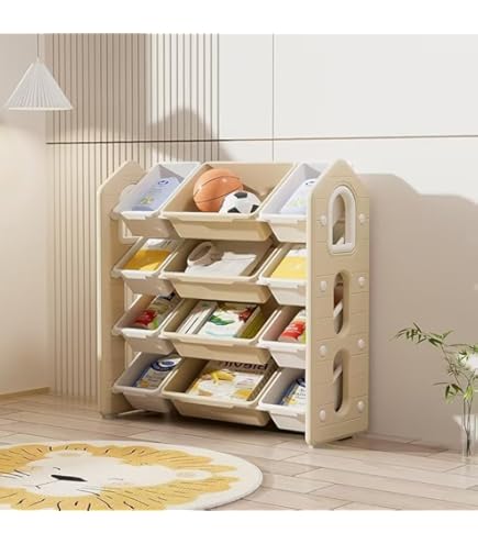 Amazon.co.jp: OSJ カート型おもちゃ収納 大容量 収納ラック 絵本