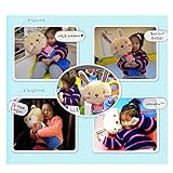 Amorus　子供　シートベルト　カバー　枕　クッション　パッド　車　首　まくら　安全　グッズ　車内泊　車中泊　旅行　睡眠　ぬいぐるみ　動物型　可愛い (サル)
