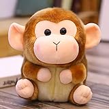 ぬいぐるみ 動物 アニマル かわいい ふわふわ 高さ18cm 25cm 動物園 インテリア コレクション クリスマス プレゼント お誕生日 (さる, 18cm)