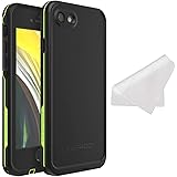LifeProof FRĒシリーズ 防水ケース iPhone SE 第3世代(2022年)、iPhone SE 第2世代(2020年)、iPhone 8/7 (Plusは除く)用 - 非小売パッケージ - ナイトライト(ブラック/ライム)