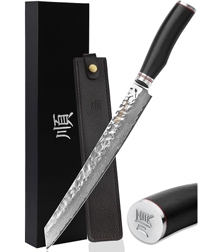 Amazon.co.jp: YOUSUNLONG 刺身包丁 280mm 剣型先丸蛸引 両刃筋引型