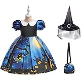 [Aywyl] ハロウィン クリスマス コスプレ 仮装 子供 女の子 ドレス 演出服 姫 魔女仮装 セットレス&帽子 クリスマス サンタ プリンセスなりきり ベビー 子供 キッズ 悪魔 ウィッチ ワンピース コスプレ 衣装 子供用 小学生 幼稚園 パ