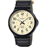[カシオ] CASIO スタンダード STANDARD アナログ クオーツ 腕時計 MW-240B-3BV 化粧箱無し メンズ グリーン ベルクロファステニングバンド 海外モデル [並行輸入品]