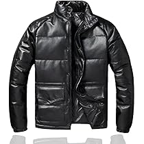 Amazon | [NBLL] レザーダウンジャケット レザージャケット