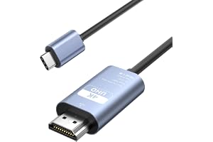 USB Type C HDMI 変換ケーブル 1M 【4K@30Hz対応 / DP Altモード/短め設計】 HDMI Type-C ケーブル スマホ テレビ 接続 ミラーリング MacBook iPad iPhone 16 15 Pro Galaxy Android モニター 出力 プラグ＆プレイ 設定不要 在宅勤務 会議 ゲーム