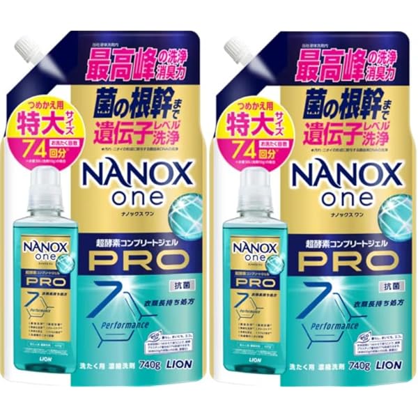 Amazon | ライオン NANOX one Pro 詰替用超特大 1070g | LION | 液体洗剤