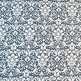 SheetWorld Fitted Pack N Play (Graco Square Playard) Sheet - Grey Damask - Made In USA by sheetworld