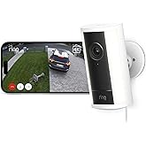 【New】Ring Spotlight Cam Pro Plug-in (リング スポットライトカム プロ 電源アダプターモデル) | 高画質・広角の4Kビデオ屋外防犯カメラ | 10倍ズーム・モーション検知搭載 | Ring Home プラン30日