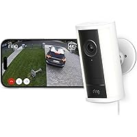 リングアウトドアカムプロ　4K 防犯カメラ10倍ズーム　プラン30日間無料体験付 Amazon.co.jp: 【New】Ring Outdoor Cam Pro Plug-in (リング