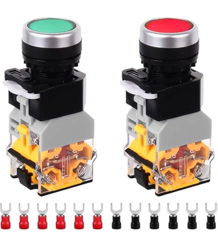 Amazon.co.jp: DAOKAI 22 mm モメンタリ押しボタン スイッチ 24