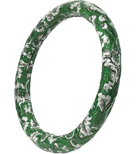 【国産新品】極太！金華山　花籠グリーン　ダブルステッチハンドルカバー Amazon | 極太 金華山ハンドルカバー 花かごグリーン 2HL ダブル