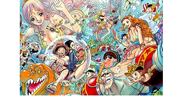 Amazon 大きくて難しい ピース木製パズル ピースモザイクルフィスマイリーワンピース木製トイ湖ブルー ピースワンピース 1000ps 木製 パズル おもちゃ