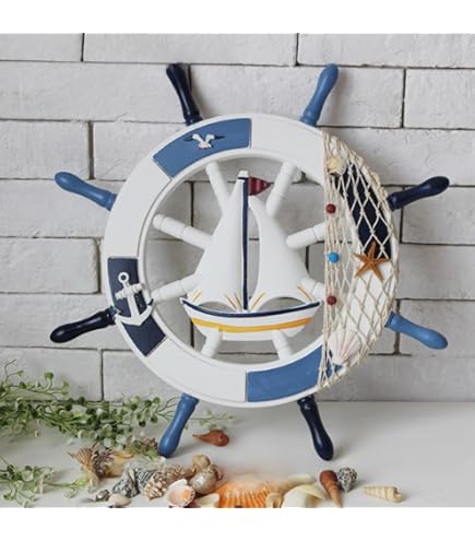 Amazon.co.jp: 舵輪 船 舵輪 ボート 舵輪 海賊船 船舵 船舶 装飾