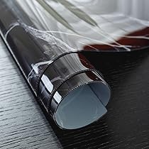 Amazon｜【無二家】 不透明大理石風テーブルクロス黒 ビニール, PVC製