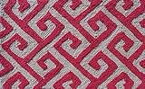 Pop Accents Greek Rug Grey/Pink 16 x 27 [並行輸入品]