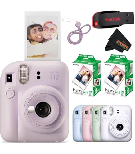 Amazon | Fujifilm Instax Mini 12インスタントカメラ ミントグリーン