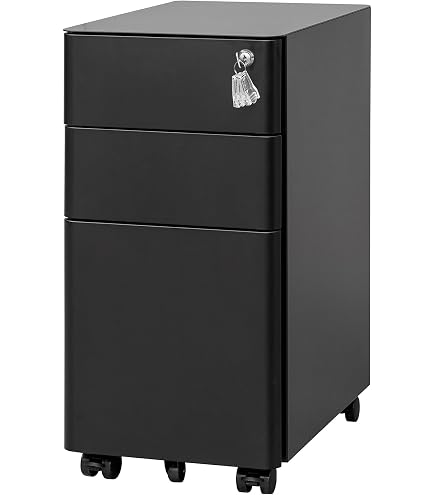Amazon.co.jp: デスクワゴン サイドワゴン 3段 幅395×奥行510×高さ