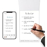 Ophayapen smartpen 1-in-1 デジタルペンスマートライティングセット – ペーパーノートのデジタル化、保存、共有のためのリアルタイム同期 – デジタルノートテイキング機能を備えた電子ノートブック – ノート取り、絵画、教室、会議
