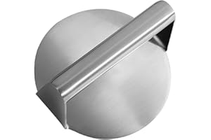 Ｆｅｎｔｅｅｒ ミートプレス 肉押え バーガープレス グリルプレス ノンスティックミートステーキプレス サンドイッチ 牛肉 ステーキ BBQ グリルミートプレス, ラウンドシルバー