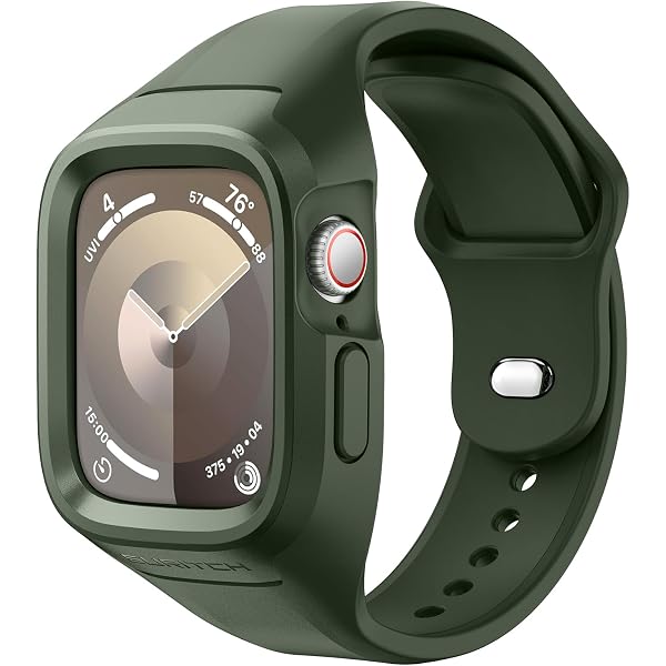 Amazon.co.jp: UNIQ Apple Watch バンド 一体型 45mm 44mm Series 9/8 