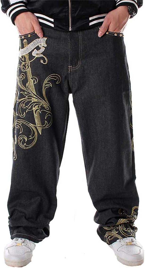 Hip Hop Pants Dance Black Jeans Denim 