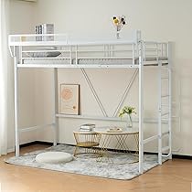 Amazon｜Kennkari ロフトベッド 大人用 パイプベッド シングル