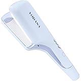 VODANA トリプルフローウェーブアイロン【日本正規品】【日本仕様プラグ】挟むだけ ウェーブアイロン ヨシンモリ くびれ巻き 韓国風ヘア ダメージ最小化 (40mm, クリーミーブルー)