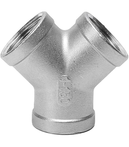 Amazon.co.jp: 1個 304 ステンレススチール Y字型ティー 1/4 