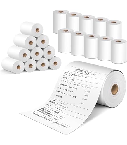 Amazon.co.jp: レシートペーパーロール スクエアターミナルクレジット