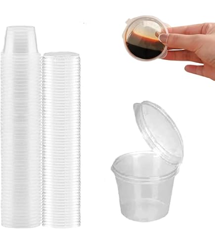 Amazon.co.jp: バイオクリーンカップ 120mL 本体(120BL) フタ(120TCL