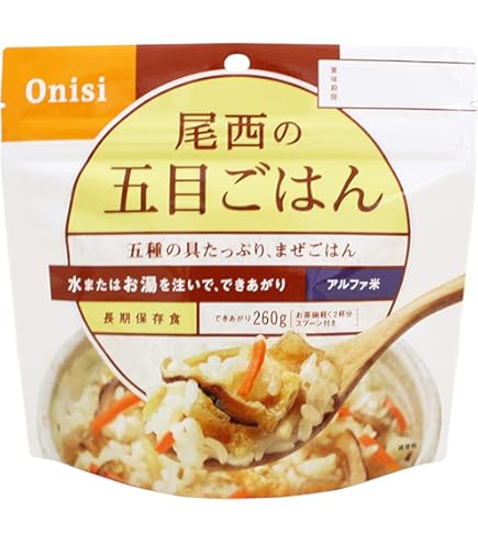 Amazon.co.jp: 尾西食品 アルファ米 尾西のたけのこごはん 100g ×50個