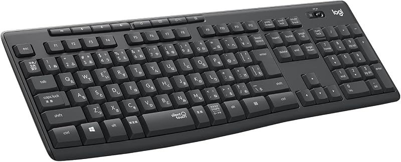 ロジクール ワイヤレスキーボード K295GP 静音 耐水 キーボード 無線 Unifying K295 windows chrome グラファイト 国内正規品