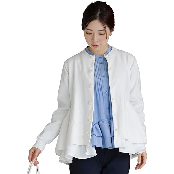 Amazon | [ソーノ] カーディガン オーナメントパール ムショ