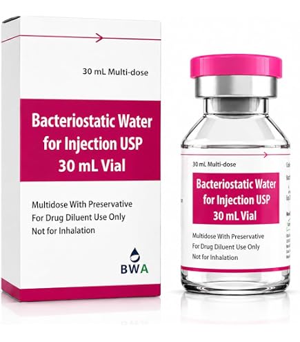 30ml bulk wholesale bac water Bacteriostatic 20ml Vial (Pack of 1) – Sterile Water Solution with 0.9% Benzyl Alcohol – Water for Laboratory and Research Use Home Supply Duration:1 month supply Gamefowl B15 B12 Injection Laboratory Compound