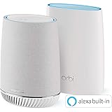 NETGEAR メッシュWiFi無線LANルーター2台セット(スピーカー搭載)11ac 速度AC3000 トライバンド Orbi Voice 推奨60台/275㎡ RBK50V