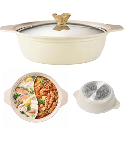 Amazon｜パール金属 鍋 三食鍋 28cm IH対応 ふっ素加工 ガラス蓋付