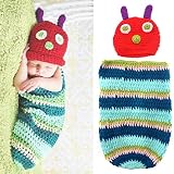 Foxnovo コスチューム 新生児・乳児 女の子/男の子 ハンドメイドケイト Caterpillarスタイル infant/Newborn, Cute