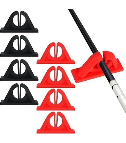 Mayitr 20 Pcs Fishing Pole Rod Holder Clips Rubber Black : Amazon.com.au:  Sports, Fitness & Outdoors