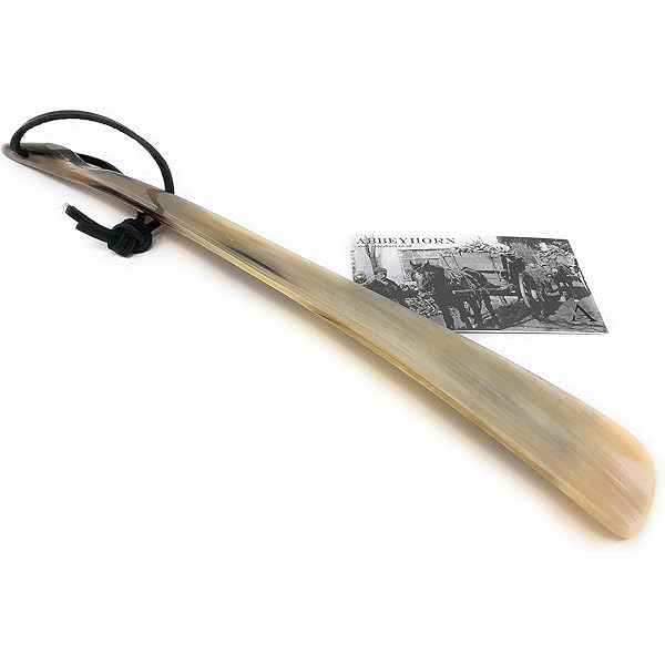 Amazon | [アビホーン] 社 水牛の角の靴べら ロング 45cm 天然色
