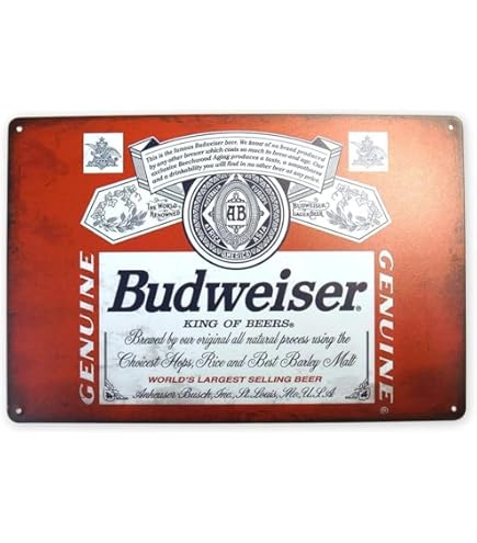 パプミラー　Budweiser バドワイザー/ハイネケン・看板 パプミラーBudweiser バドワイザー/ハイネケン・看板