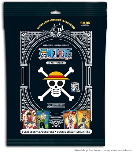 Panini Cards-x18 Packs One Piece Trading Cards 25th Birthday Box