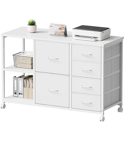 Amazon.co.jp: YeTom Desk Wagon, Printer Stand, Side Cabinet