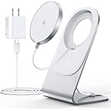 ワイヤレス充電器 マグネット式 iPhone15/14 /13/12シリーズ対応 【ワイヤレス充電スタンド+ 20W USB-Cアダプター付属】 USB-Cケーブル付き 急速ワイヤレス充電スタンド/パッド くっつくと充電 貼り付け iPhone 15