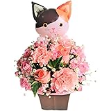 花金【三毛ネコバルーンお花畑アレンジ】 フラワーギフト！ 花 アレンジ 誕生日 還暦 記念日 母の日 父の日 発表会 プレゼント ギフト
